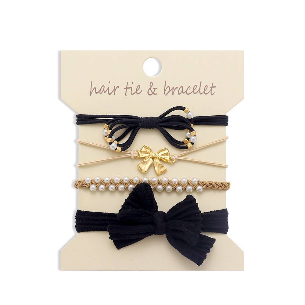 Bracelet Hair Ties - Black Set