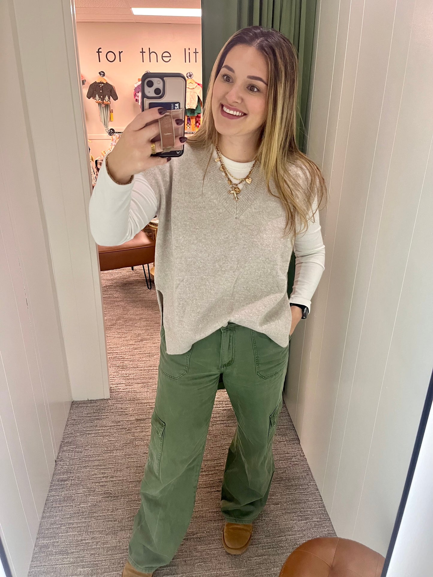 Jenn Sweater Vest - Taupe