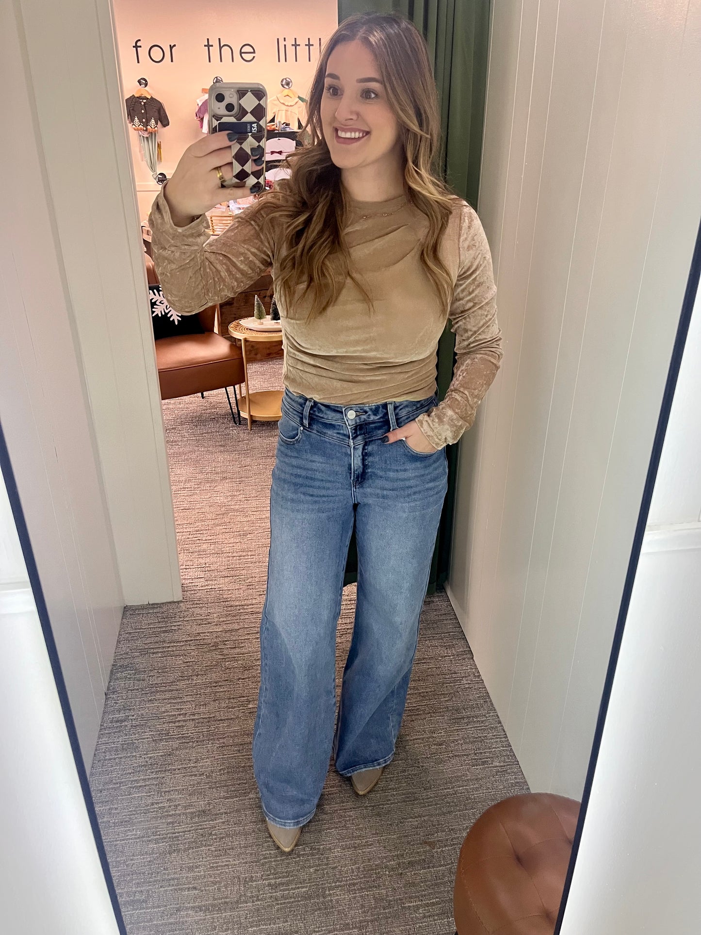 Valley Velvet Mesh Bodysuit - Taupe