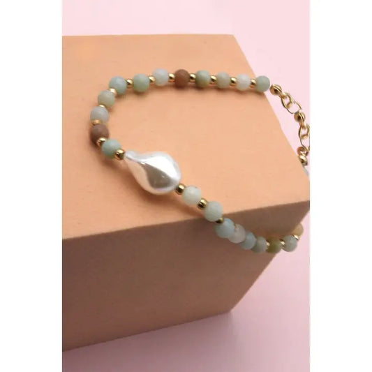 Stone Beaded Bracelet - Jade