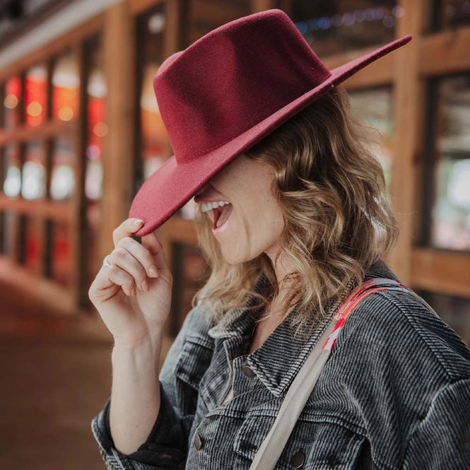 Wide Brim Felt Hat