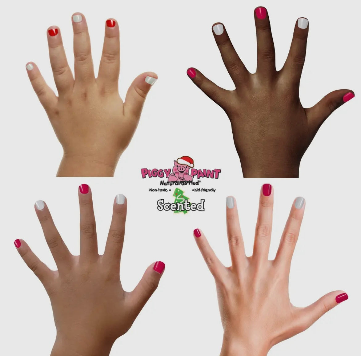 Scented Candy Cane Craze Non-Toxic Kids Nail Polish