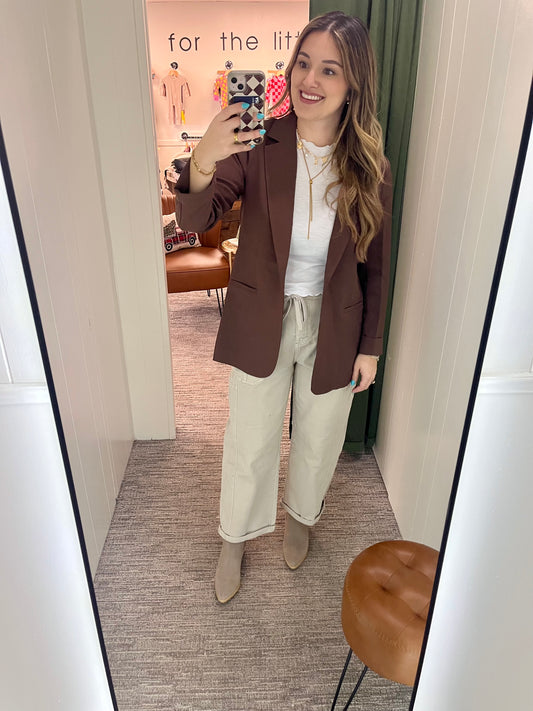Eloise Blazer - Brown