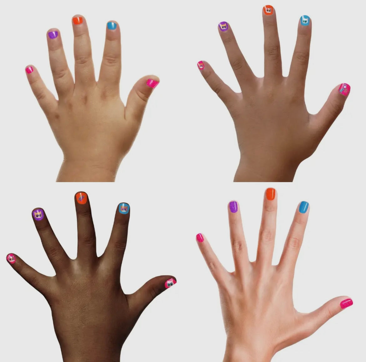 Superkitties 4-Polish Box Set - Kids Non-Toxic Nail Polish