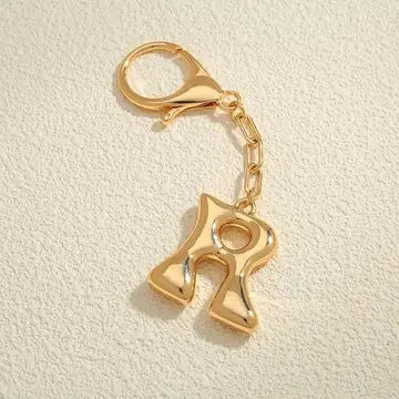 Bubble Letter Bag Charm
