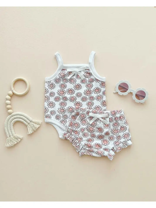 Daisy Onesie & Shorts Set