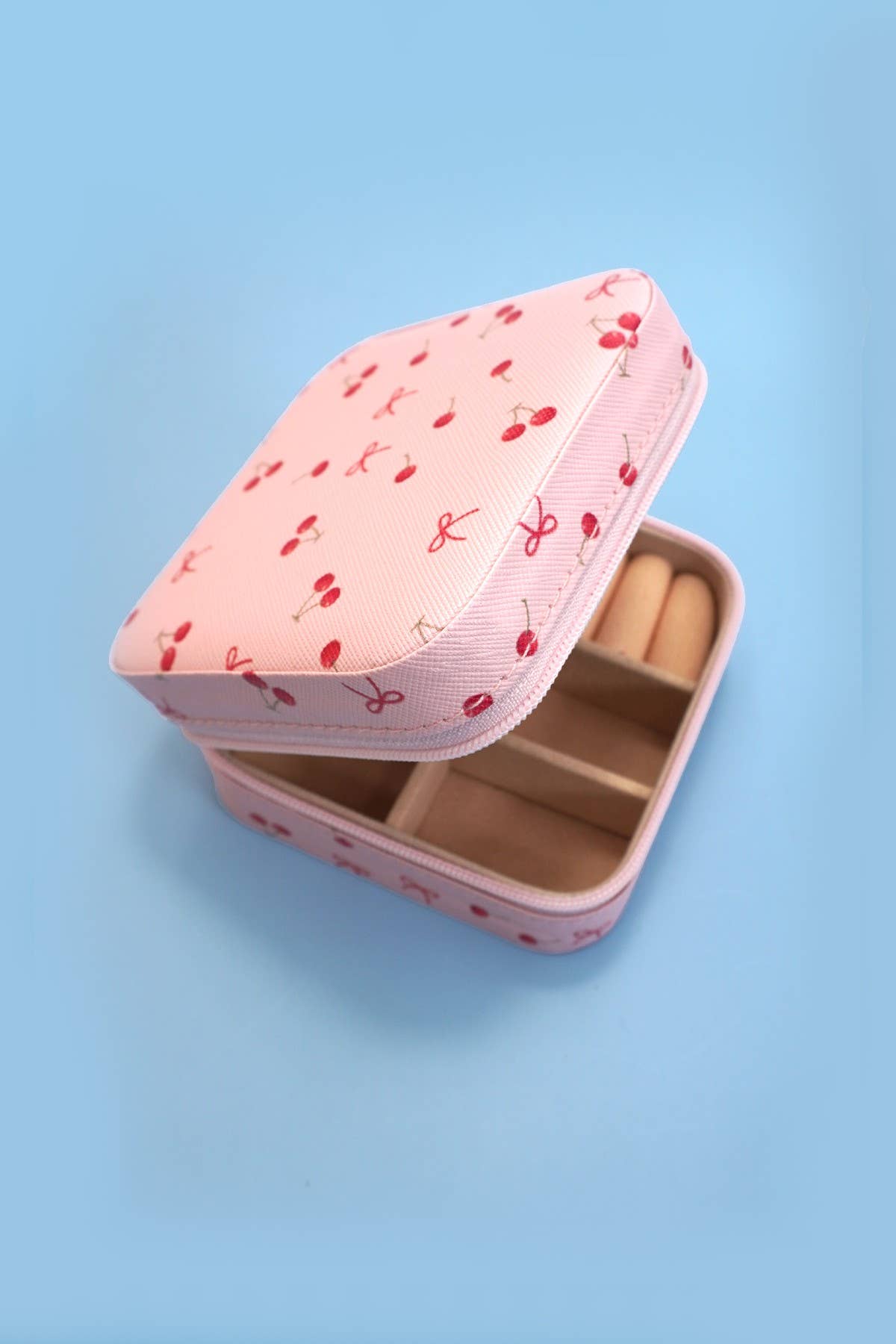 Jewelry Travel Case - Pink Cherry Bow