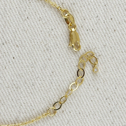 Linked CZ Bracelet - 18k Gold