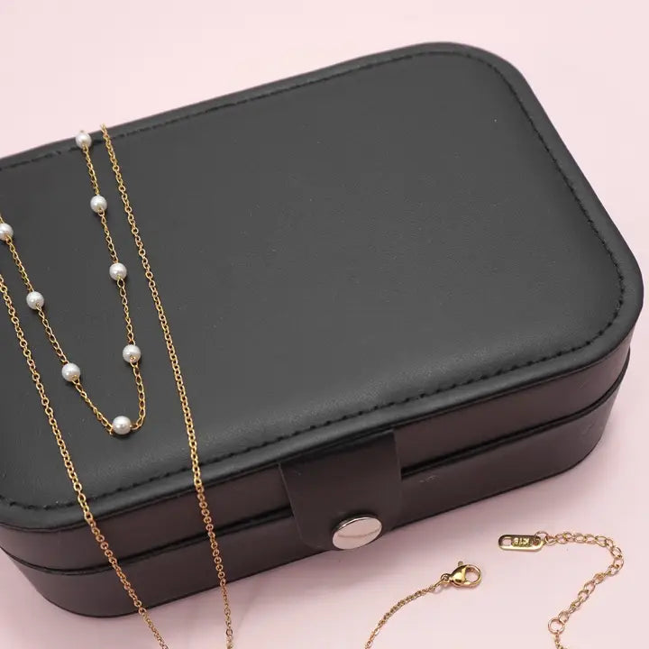 Jewelry Organizer Travel Case - Black