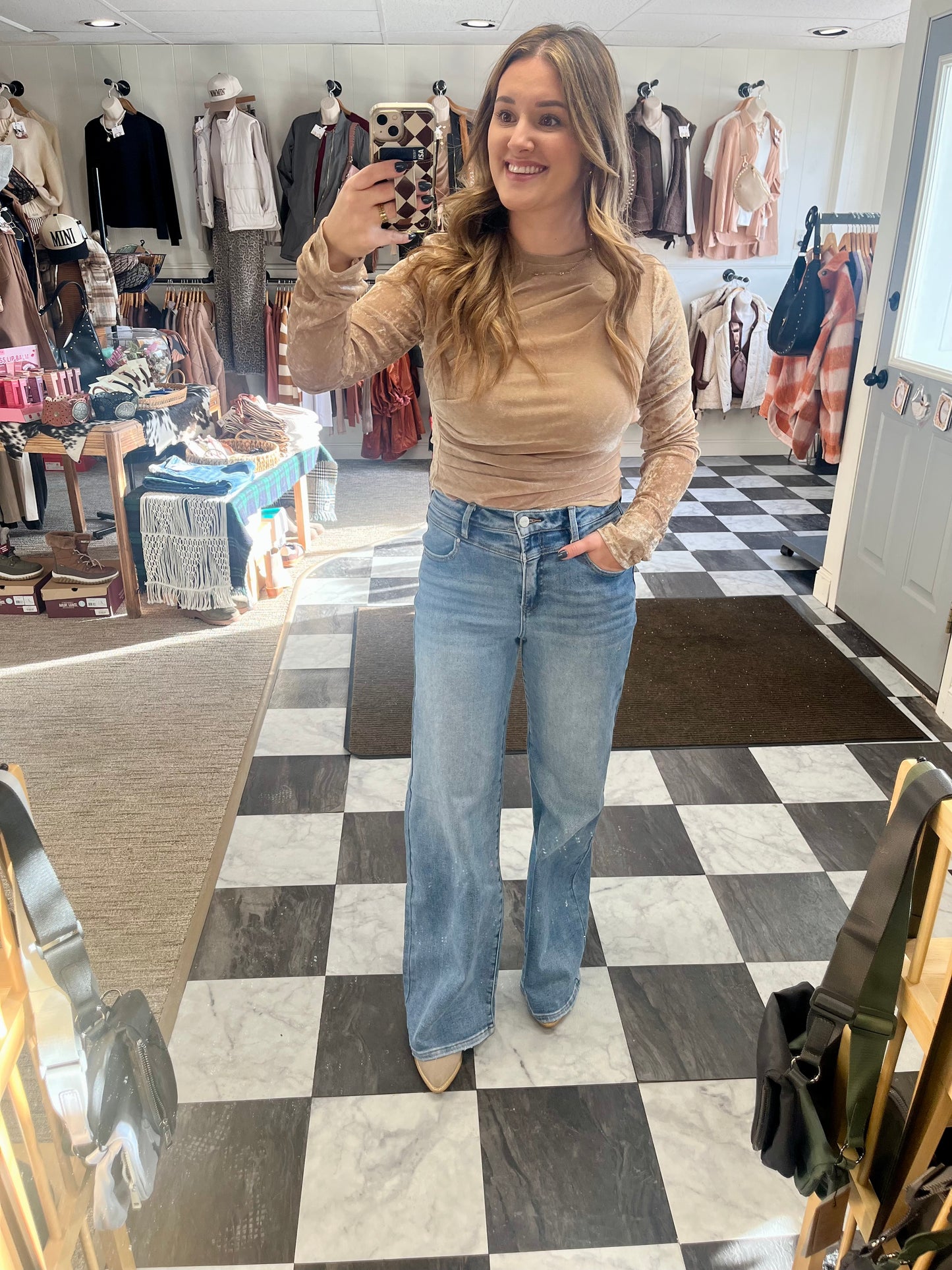 Valley Velvet Mesh Bodysuit - Taupe