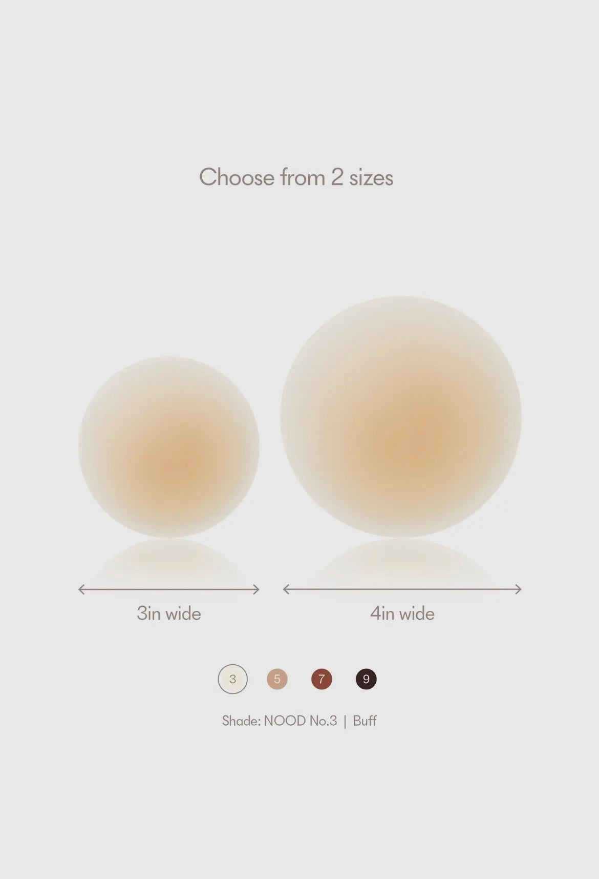 NOOD Grippies Nipple Covers - Soft Tan