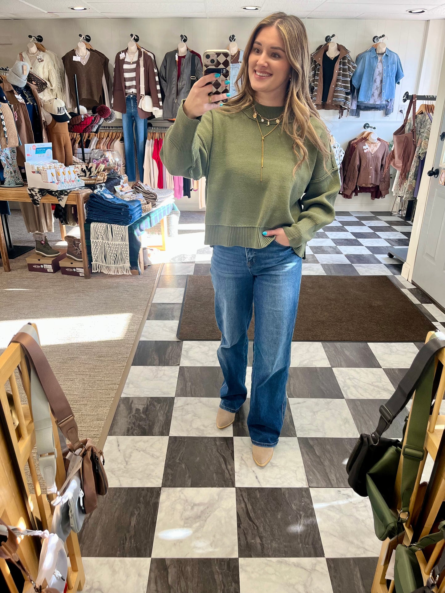 Demi Sweater - Light Olive