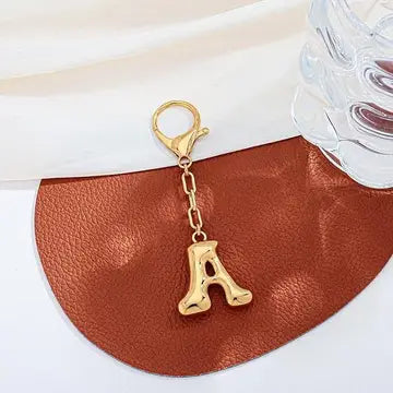 Bubble Letter Bag Charm