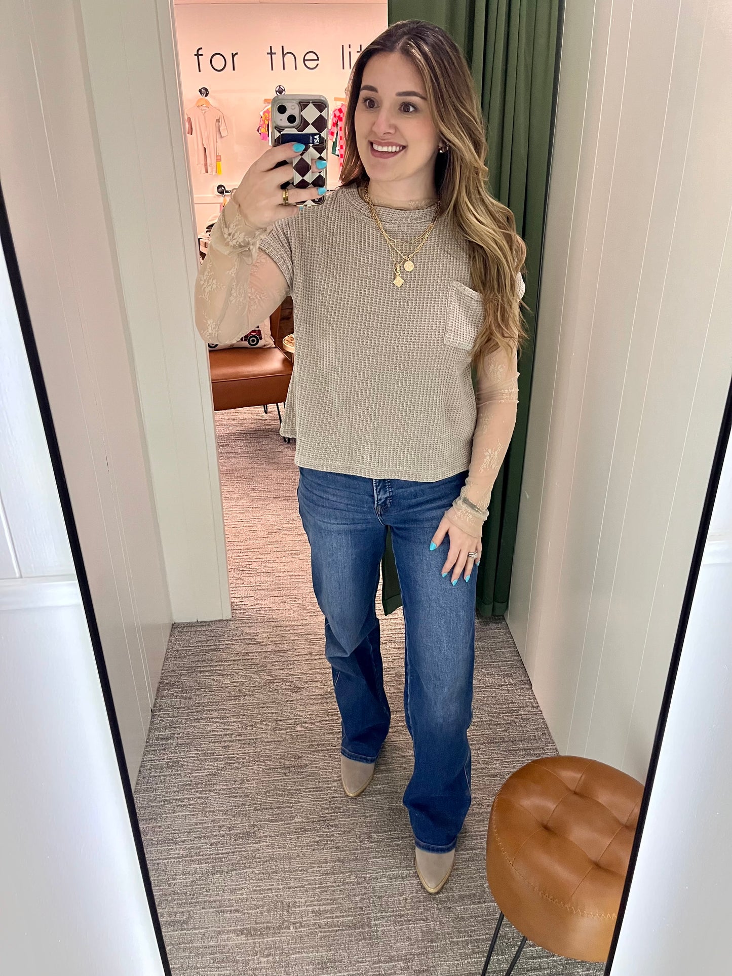 Serena Short Sleeve Sweater - Ash Mocha