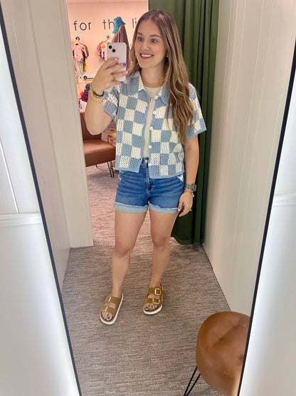 Sierra Button Up - Sky Blue