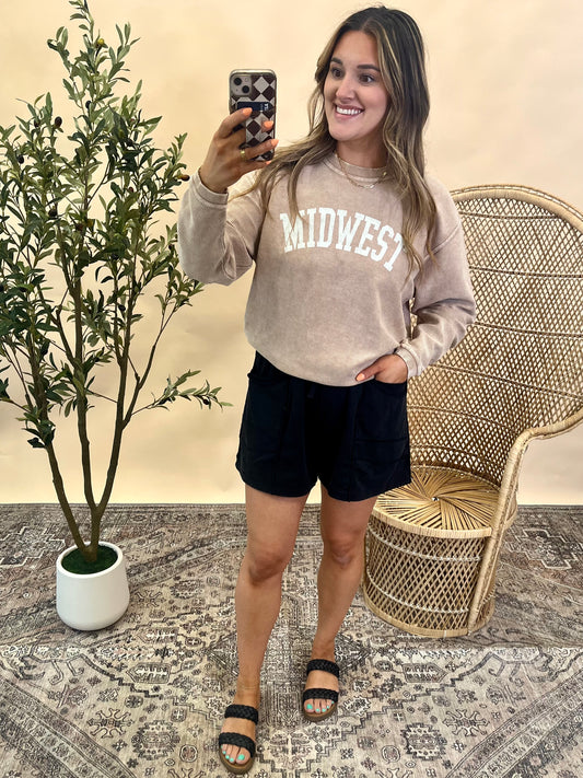 Midwest Thermal Crewneck - Latte