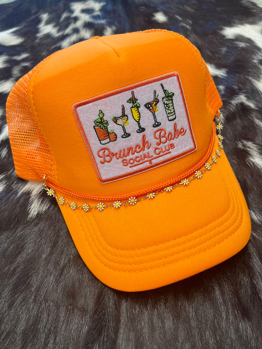 Brunch Babe Hat - Neon Orange