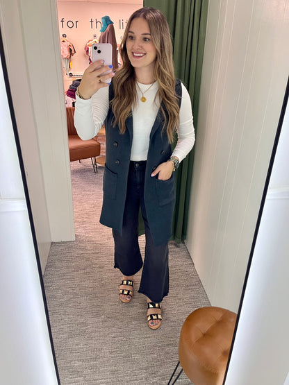 Collyns Sweater Vest - Dark Teal