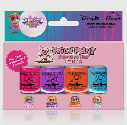 Superkitties 4-Polish Box Set - Kids Non-Toxic Nail Polish