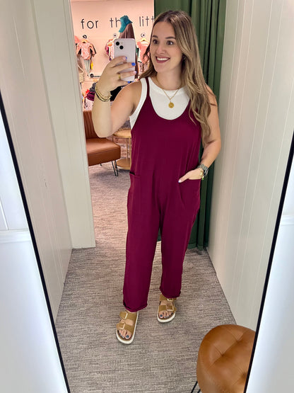 Julie Jumpsuit - Cabernet