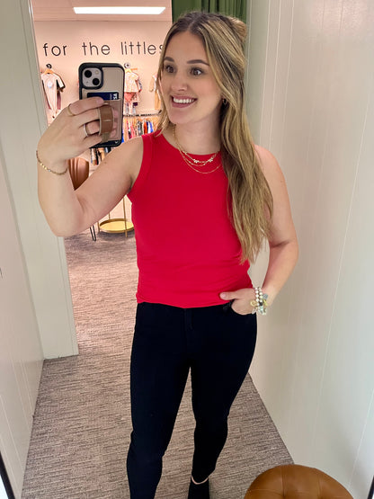 Bev Basic Tank - Red