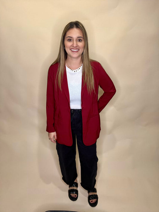 Eloise Blazer - Burgundy
