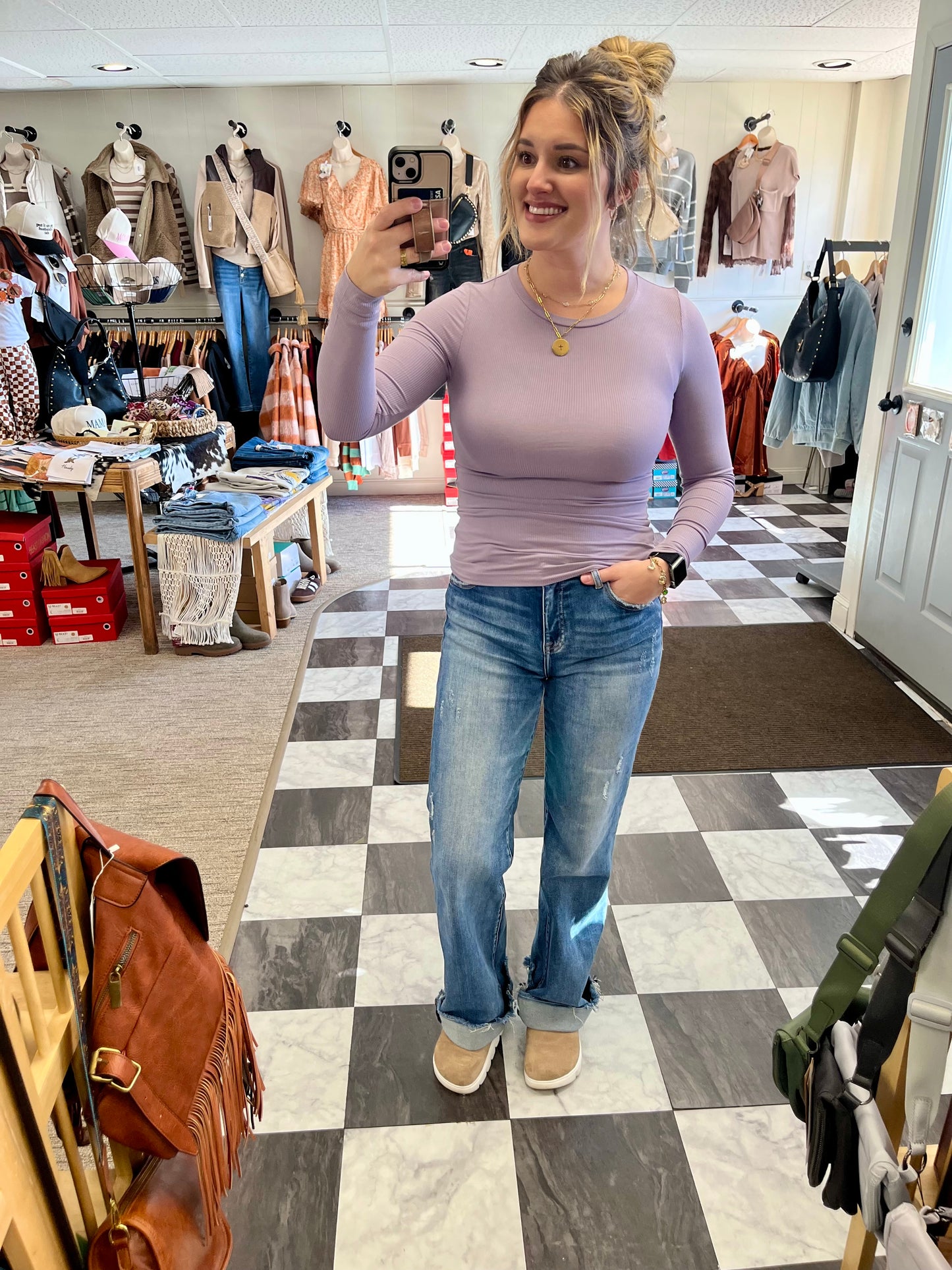 Elena Long Sleeve - Lilac