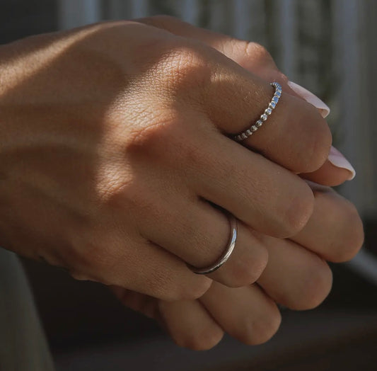 Stainless Steel Beaded Spacer Ring
