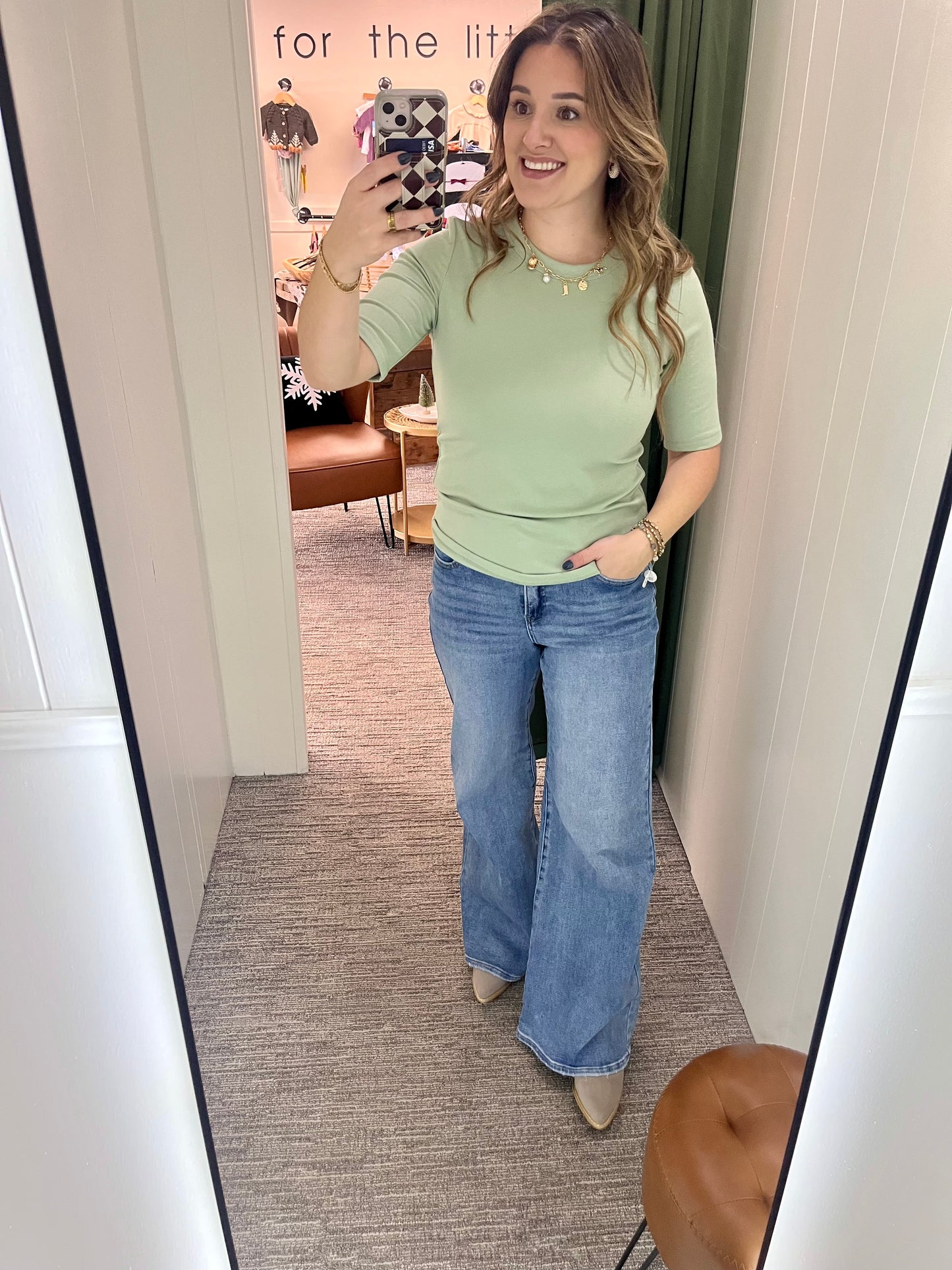 Lyla Short Sleeve - Mint Green