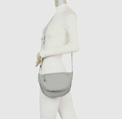 Hayley Nylon Sling Bag - Gray