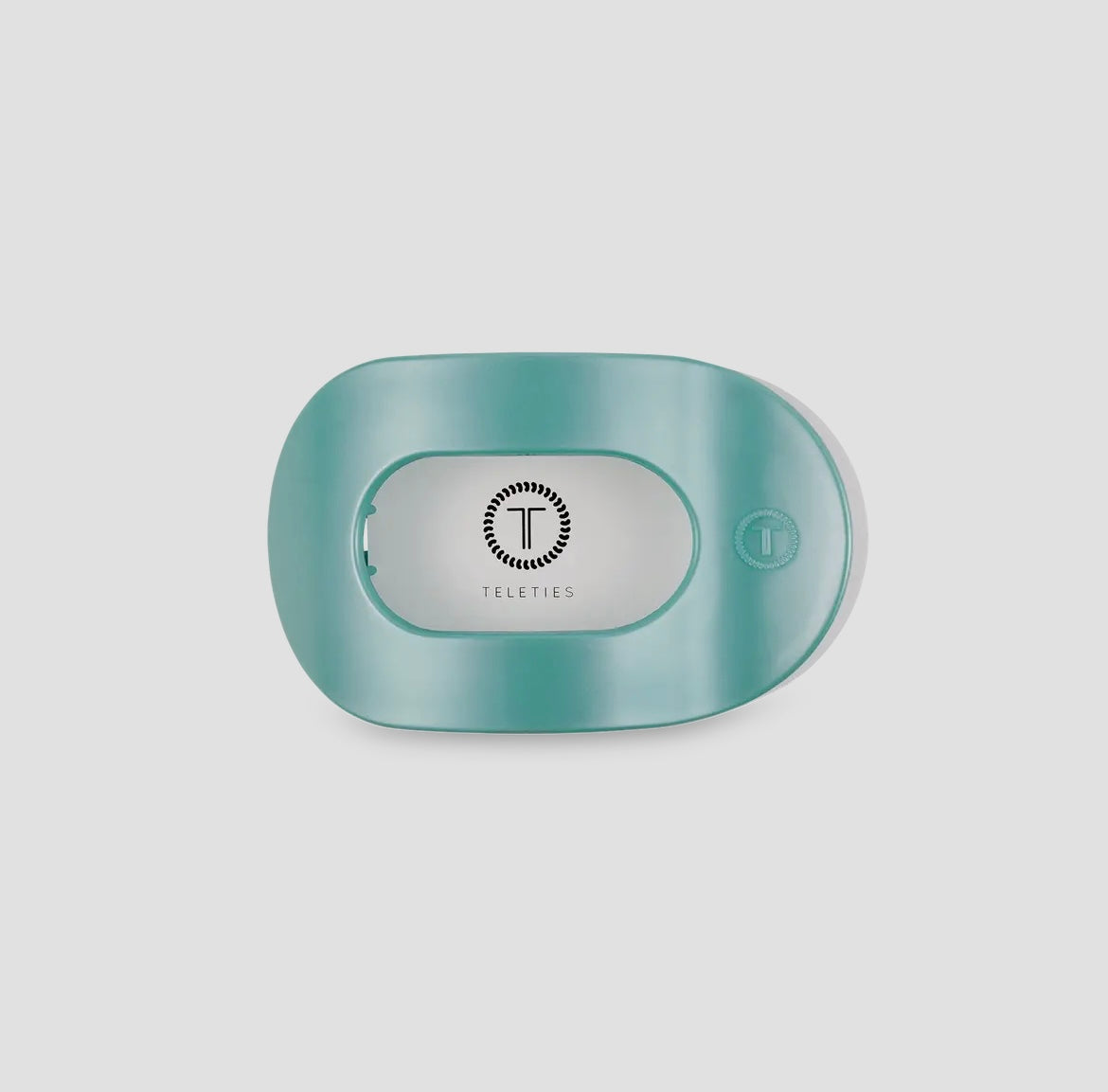 Flat Round Hair Clip | Small | Totally Turquoise