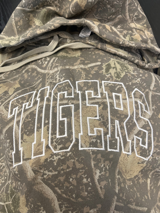 Tigers Embroidered Hoodie - Camo