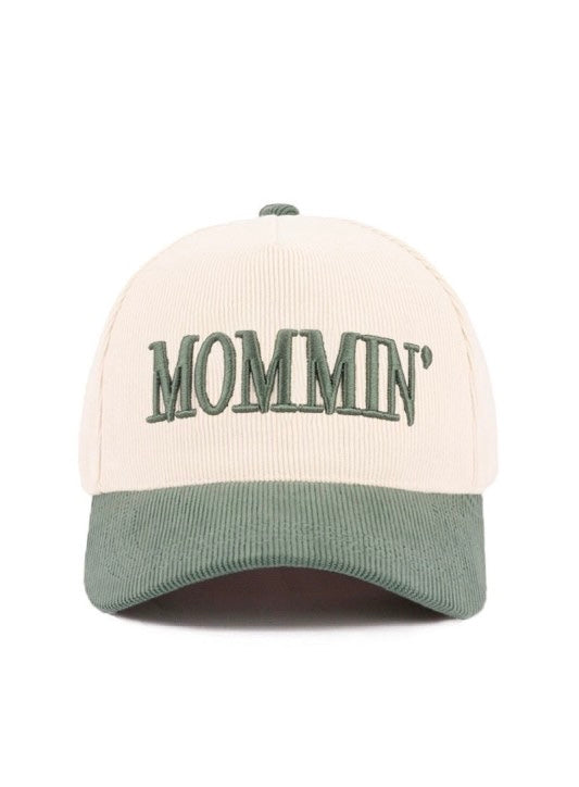 Mommin’ Hat - Green Corduroy