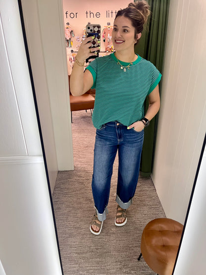 Kaylee Boyfriend Cuffed Jeans