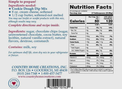 Cookie Dough Dip Mix