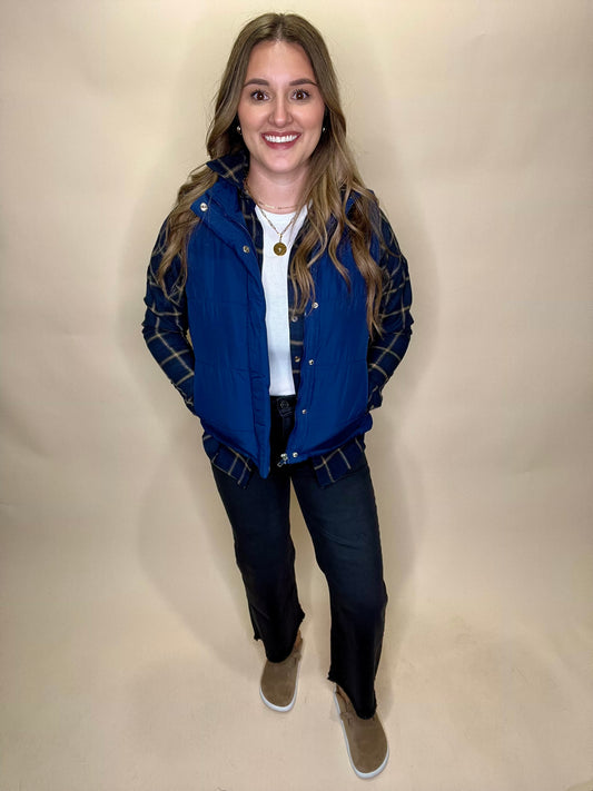 Cozette Vest - Navy Blue