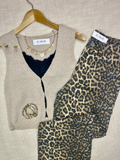 Hallie Sweater Vest - Taupe