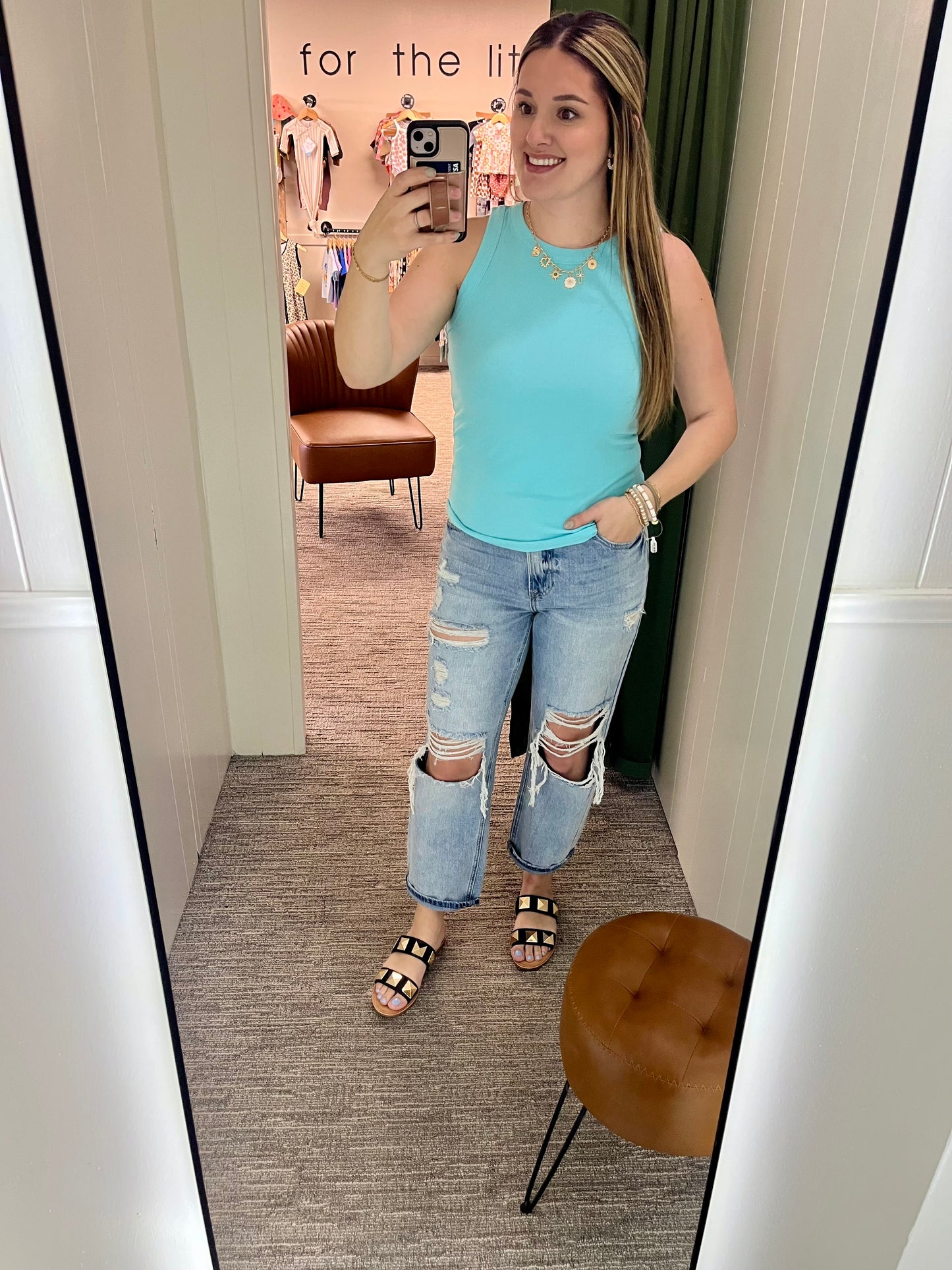 Bev Basic Tank - Sky Blue