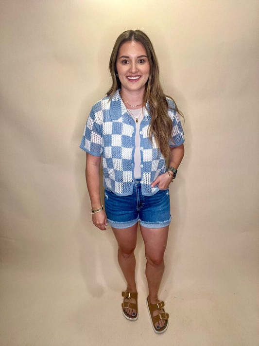 Sierra Button Up - Sky Blue