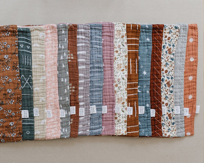 Harvest Floral Muslin Burp Cloth
