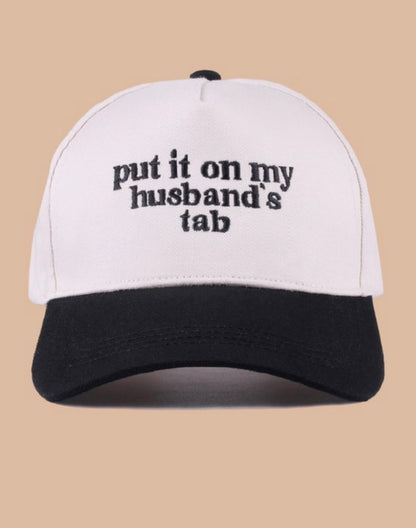 Put It On My Husbands Tab - Black