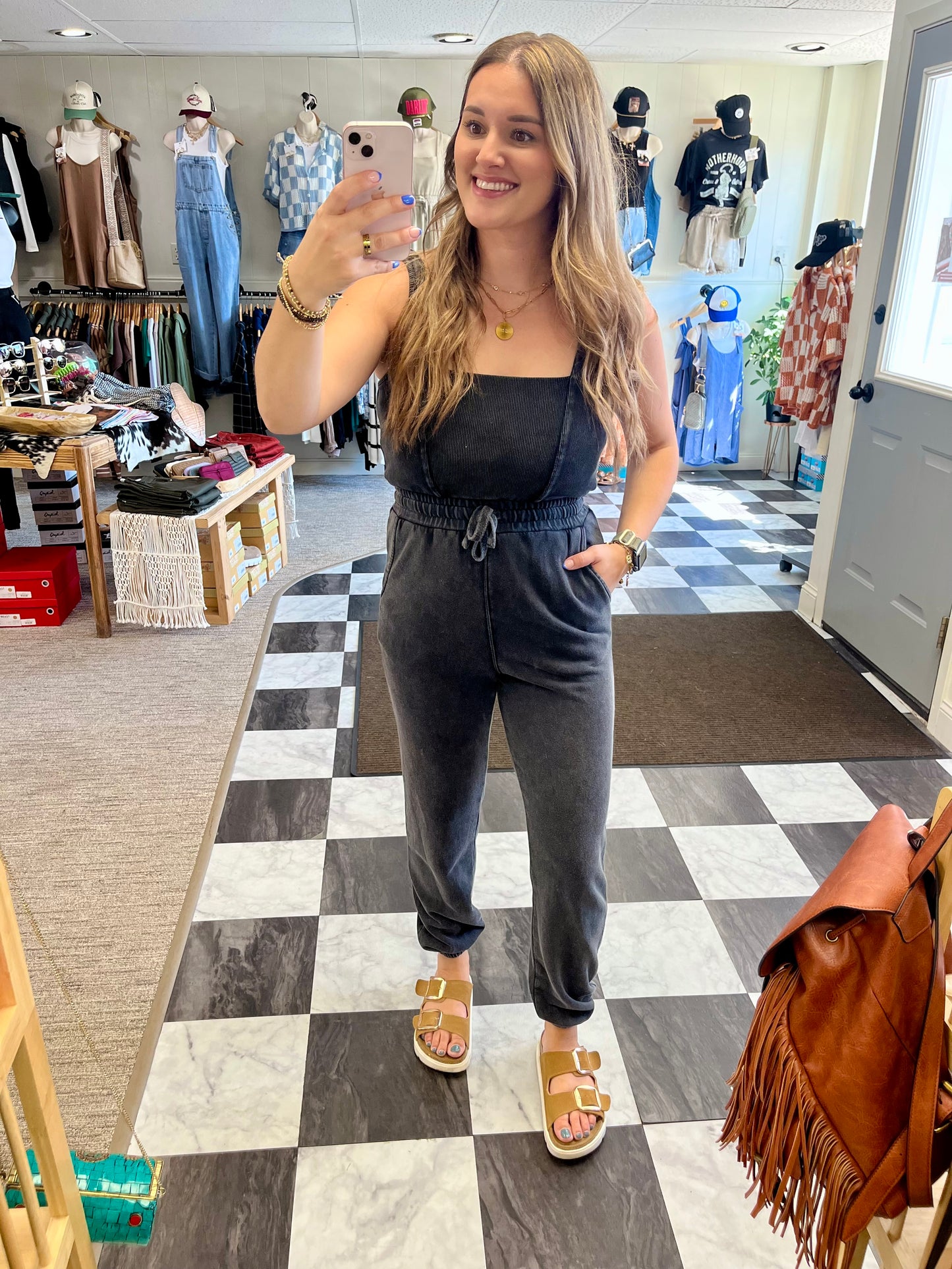 Chelley Jumpsuit - Ash Black