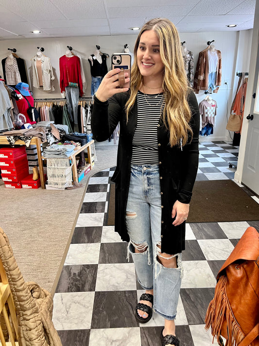 Tracyn Cardigan - Black