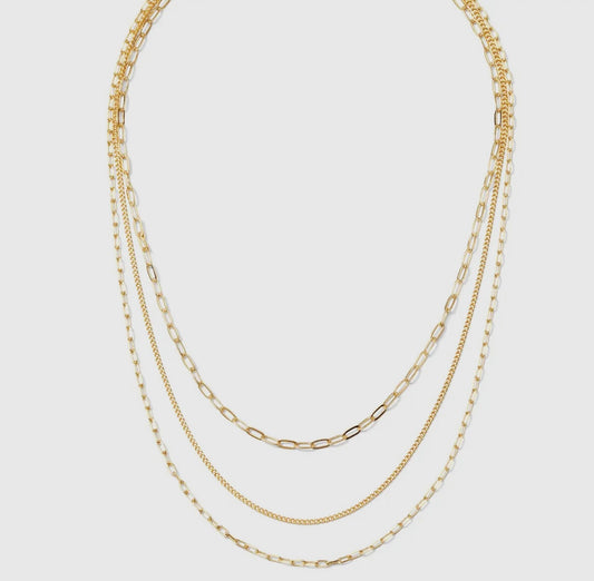 Multi Layer Delicate Necklace - Gold