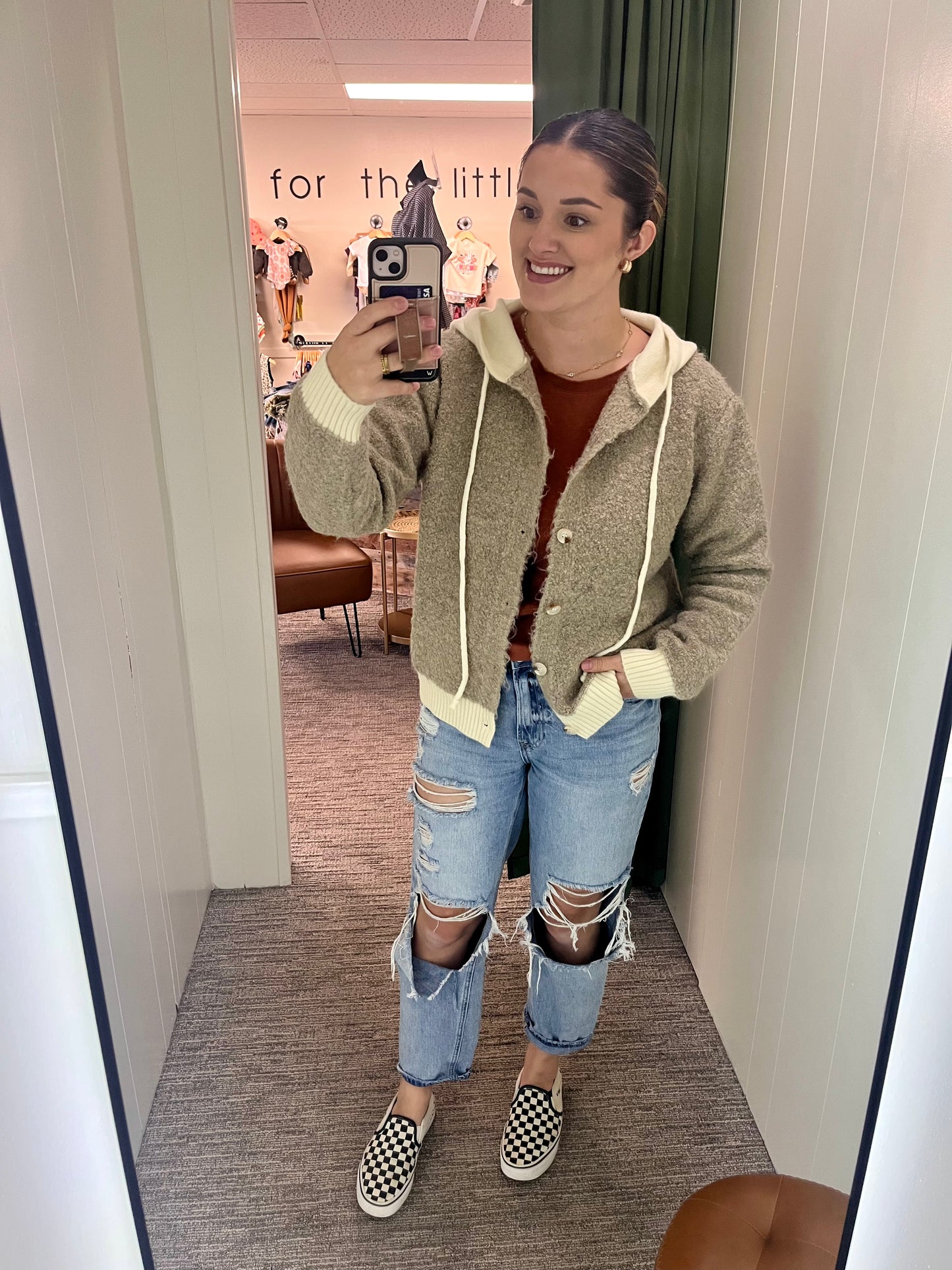 Meghan Hooded Sweater - Mocha