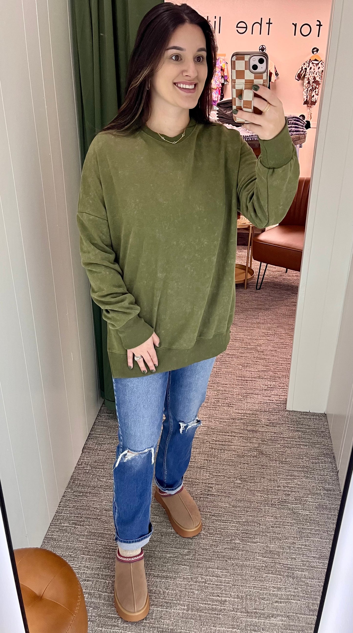 Josie Sweater - Olive Green