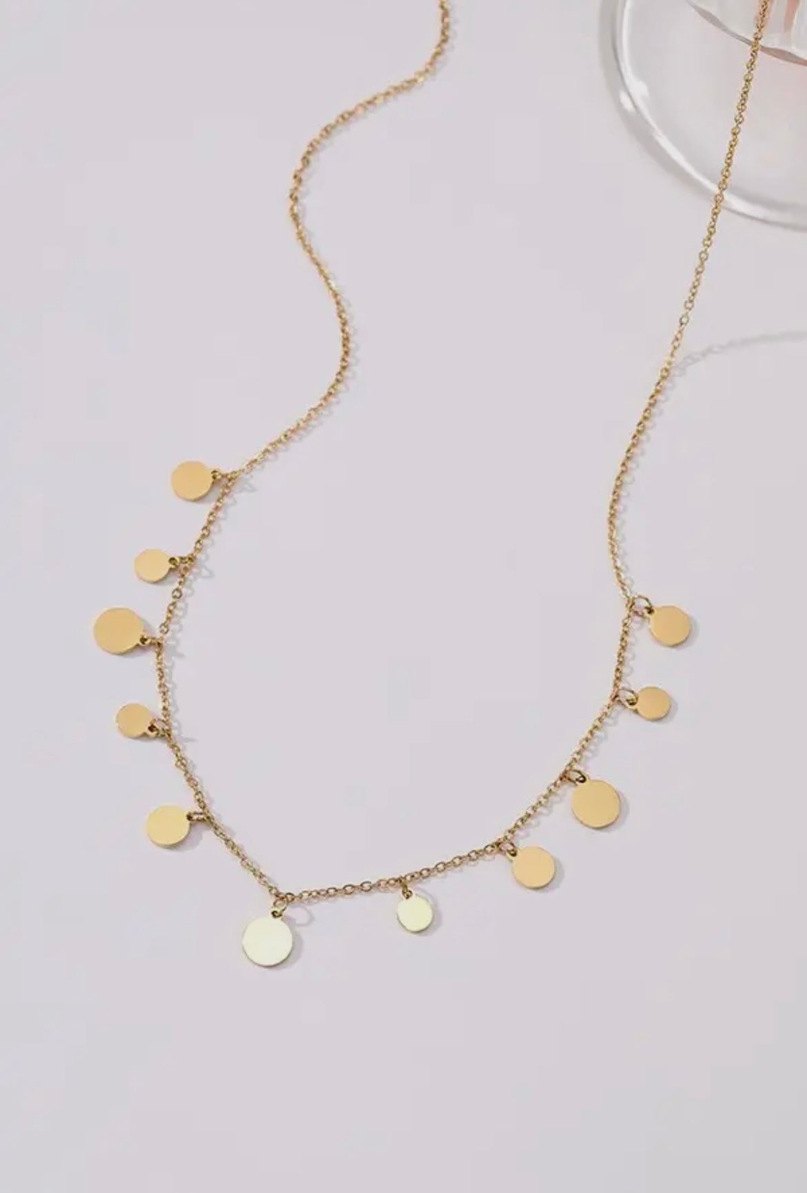 Disc Necklace - Gold