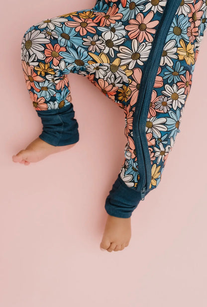 Blue Floral Bamboo Sleeper