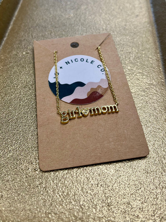 Girl Mom Necklace