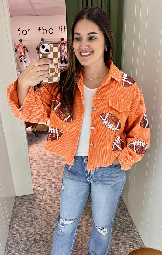 Football Jacket - Orange